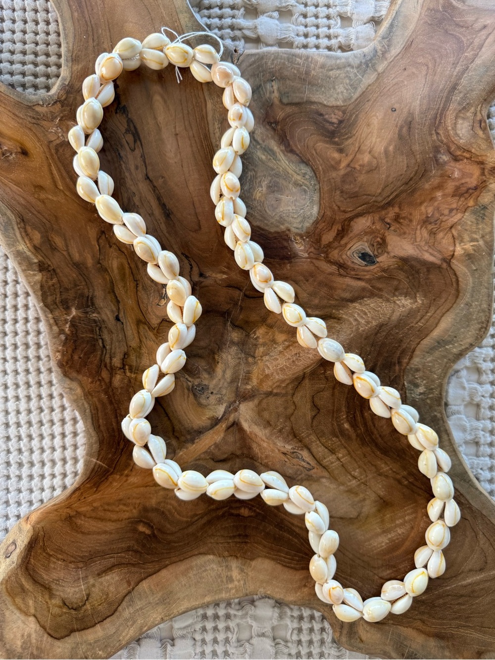 Boho Cowrie Shell Statement Necklace Coastal Beach Jewelry